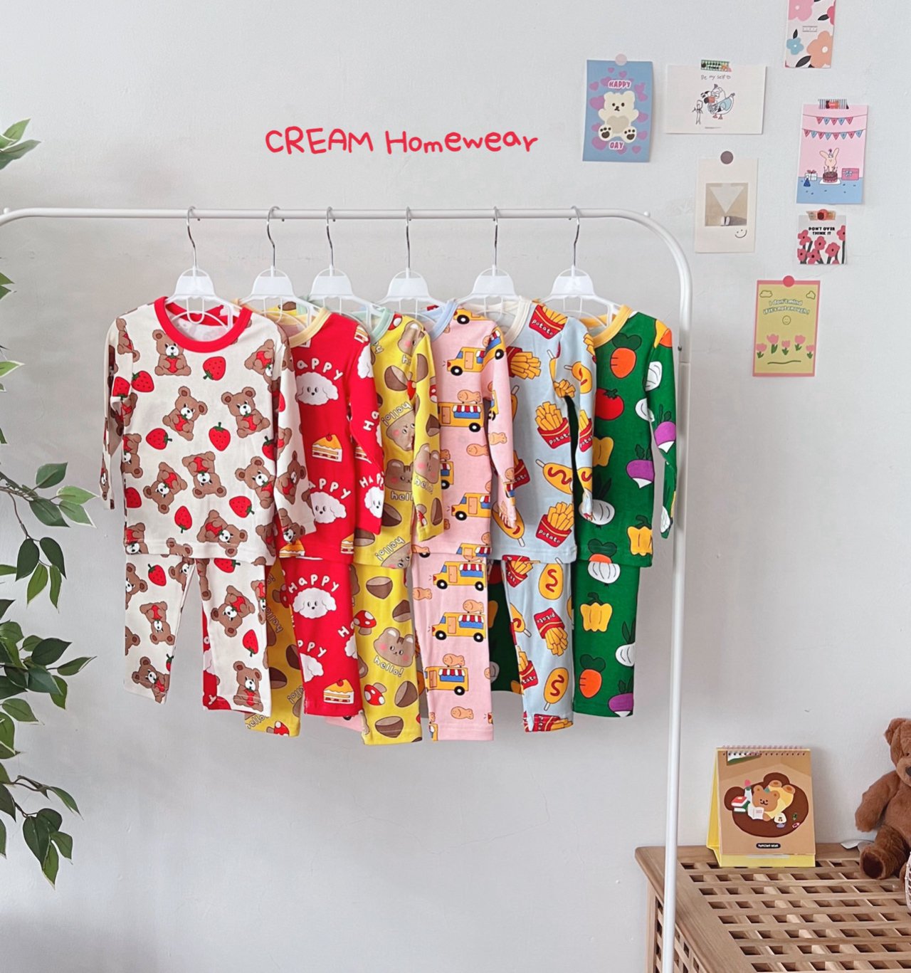 Cream Fall Bamboo PJs